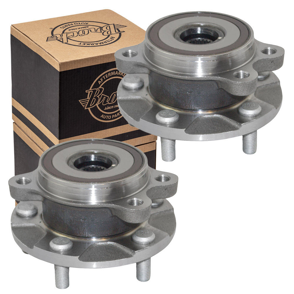 Fits iM tC xB HS250h Prius V RAV4 Corolla iM Set of Front Wheel Hub Bearings
