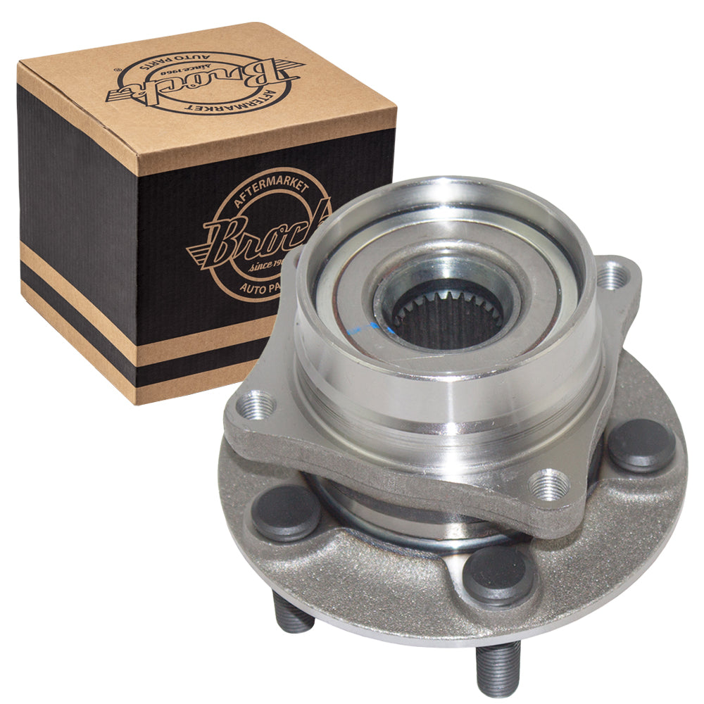 Brock Replacement Front Wheel Hub Bearing Assembly Compatible with Prius 43510-47012 HA590064 513265