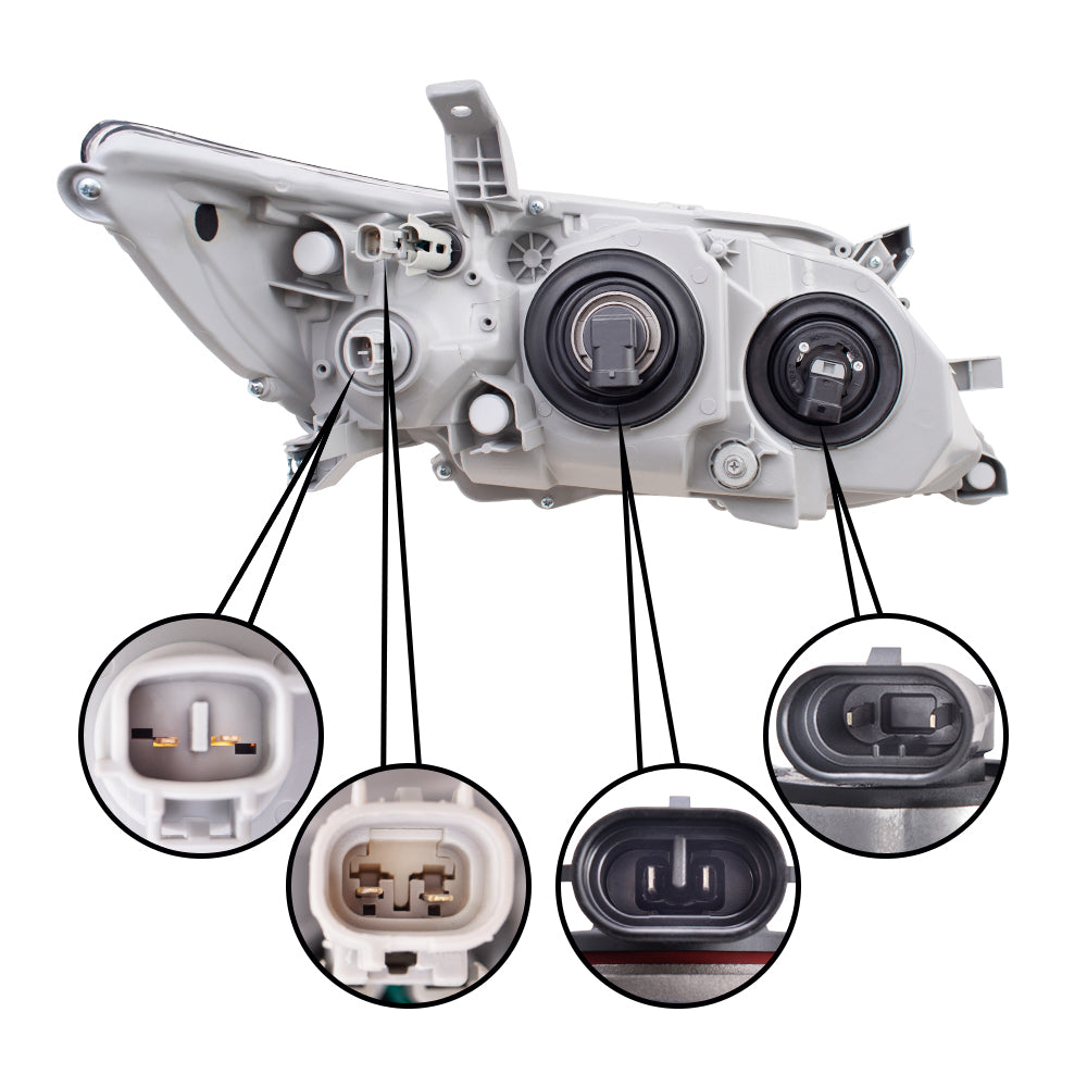 Brock Headlight Assembly CAPA Certified For Camry EXC SE USA Built ONLY
