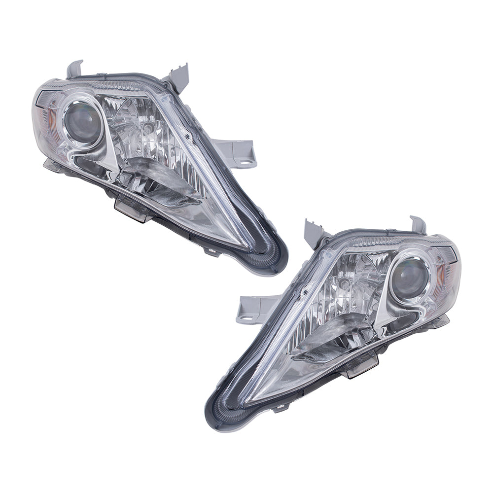 Brock Headlight Assembly Set CAPA Certified For Camry EXC SE USA Built ONLY