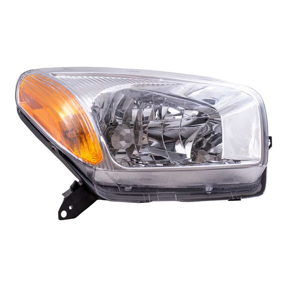 Brock Replacement Passenger Side Halogen Combination Headlight Assembly Compatible with 2001-2003 Rav4 8111042190