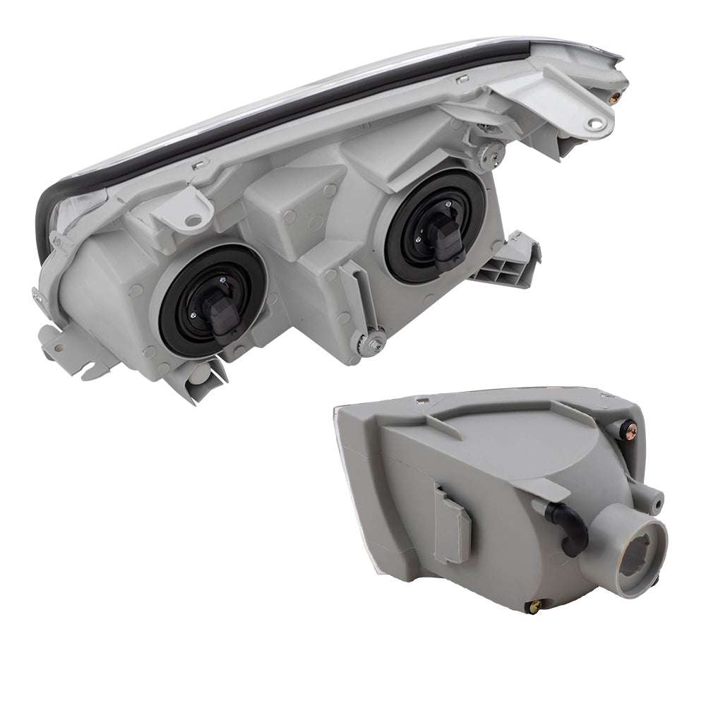 Brock Replacement Halogen Headlights with Signal Lights Compatible with 2003 2004 2005 4Runner