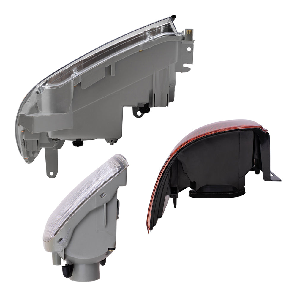 Brock Replacement Halogen Headlights with Signal Lights and Tail Lights Compatible with 2003 2004 2005 4Runner