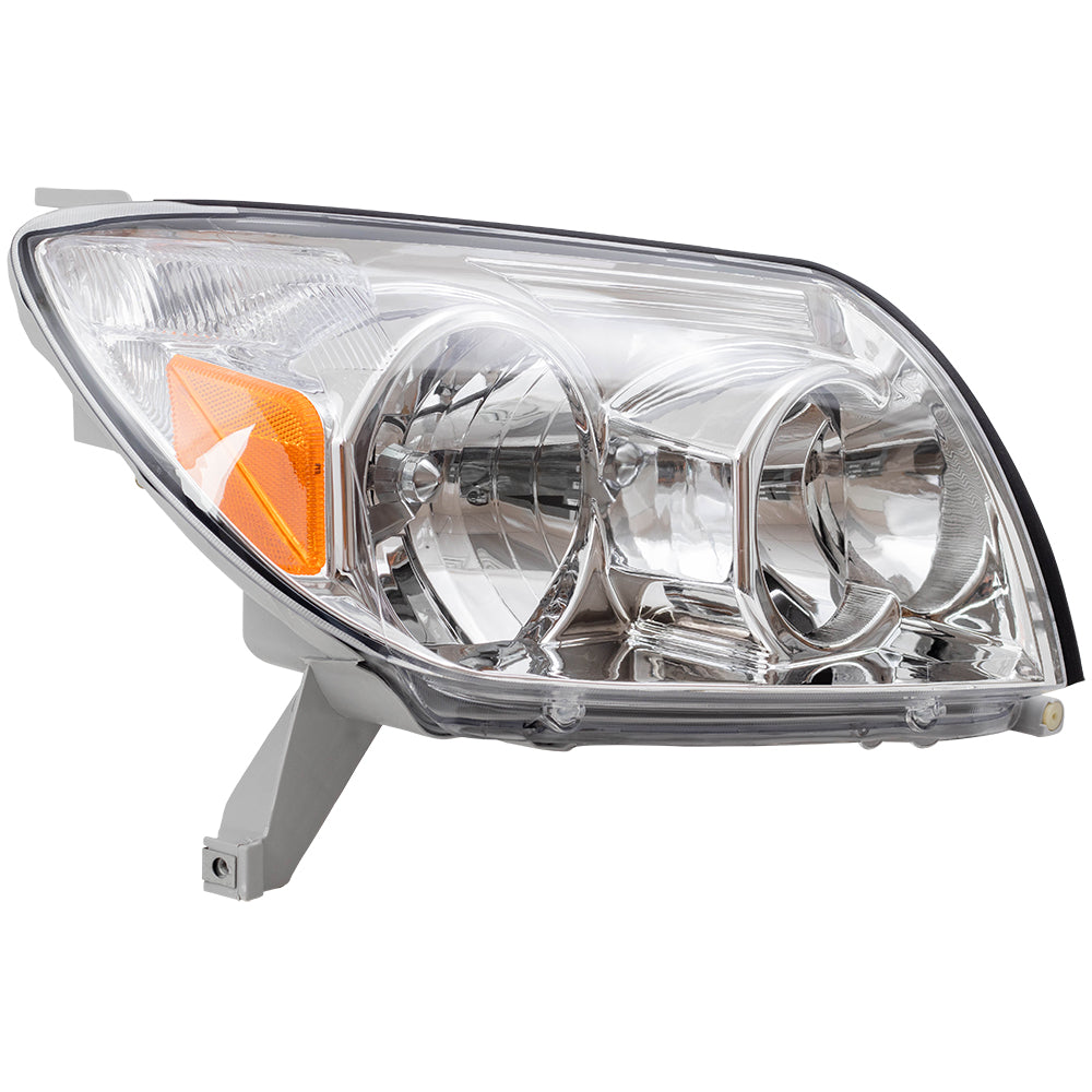 Brock Replacement Driver and Passenger Headlights Headlamps Compatible with 2003-2005 4Runner 81170-35400 81130-34520