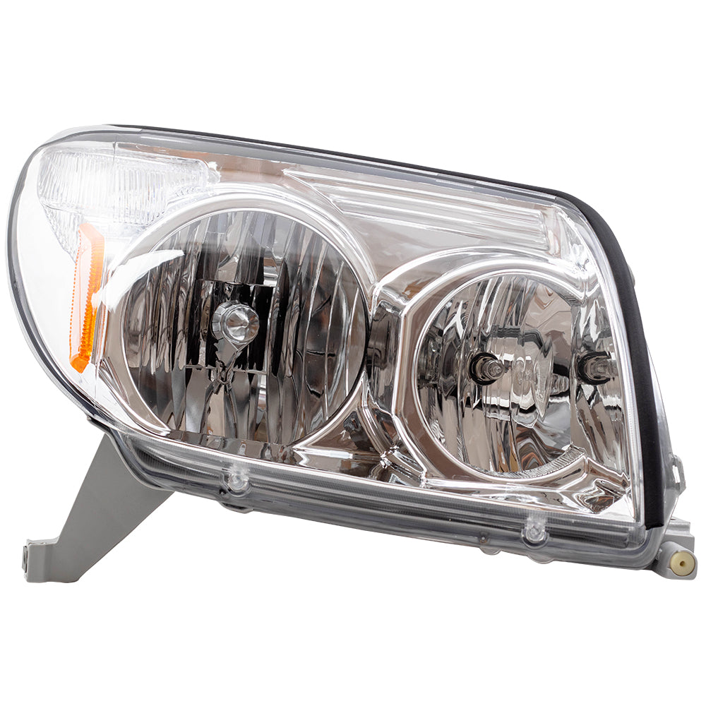 Brock Replacement Driver and Passenger Headlights Headlamps Compatible with 2003-2005 4Runner 81170-35400 81130-34520
