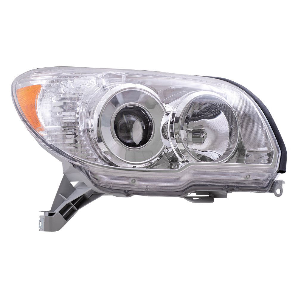 Brock Replacement Passengers Headlight Headlamp with Chrome Bezel Compatible with SUV 8113035441