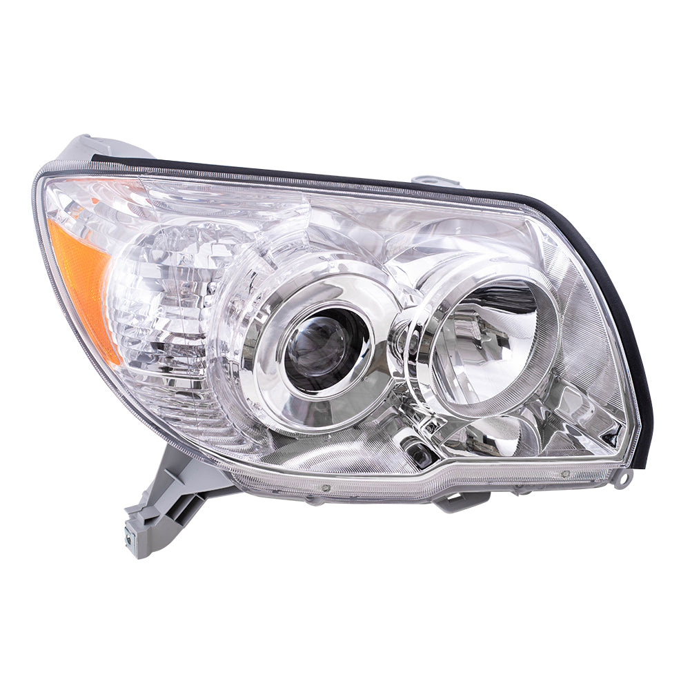 Brock Replacement Passengers Headlight Headlamp with Chrome Bezel Compatible with SUV 8113035441