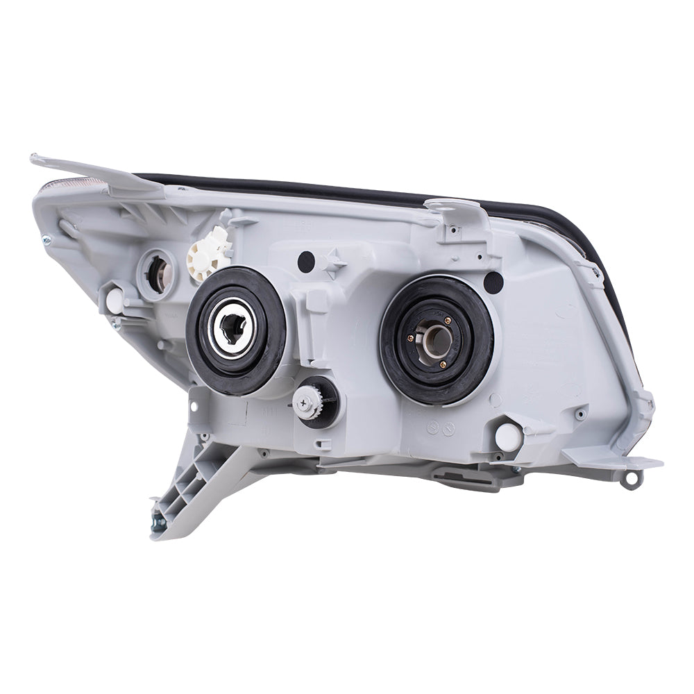 Brock Replacement Driver and Passenger Headlights Headlamps with Smoked Bezels Compatible with 2006-2009 4Runner SUV 81170-35451 81130-35471