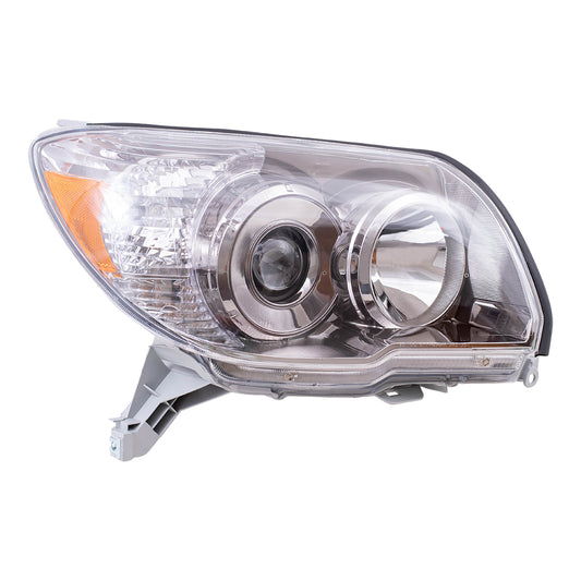 Fits Toyota 4Runner 06-09 Passengers Headlight Headlamp Assembly - Smoked Bezel