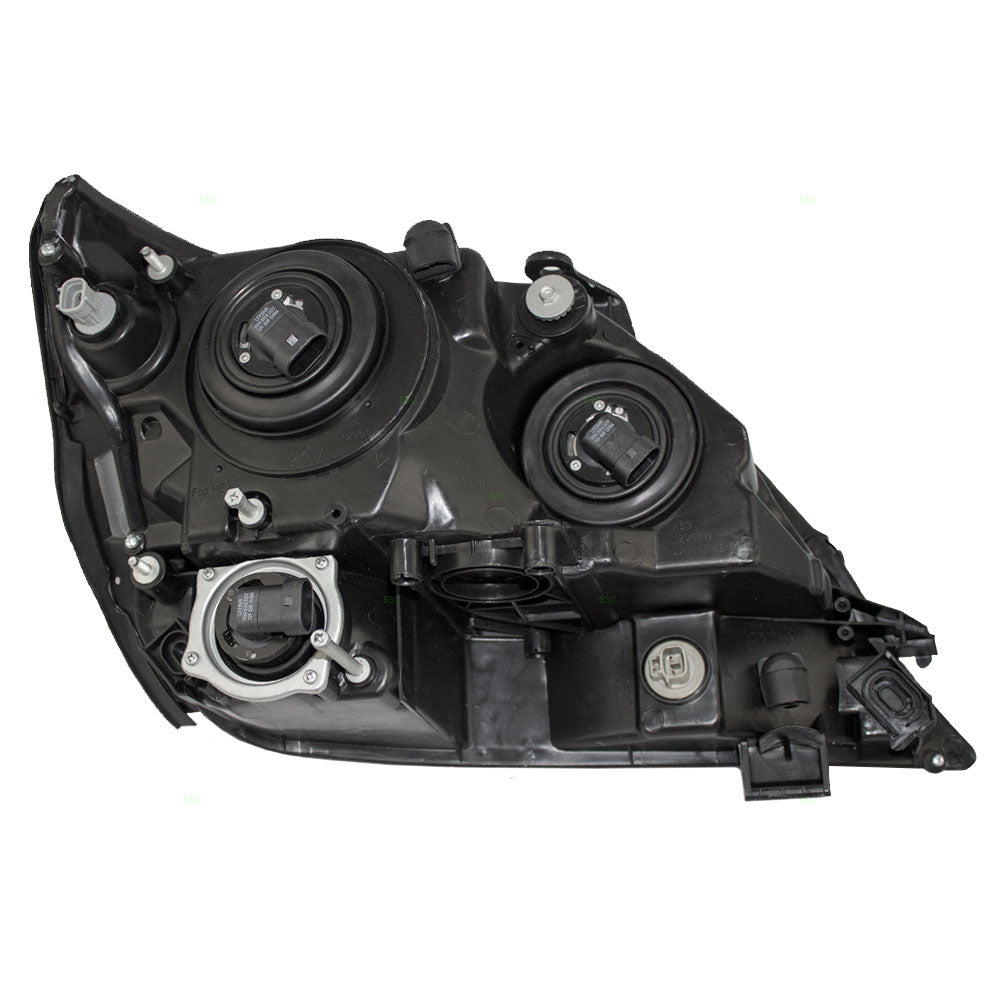 Fits Lexus RX300 99-03 Drivers Halogen Headlight Assembly - w/ Black Bezel