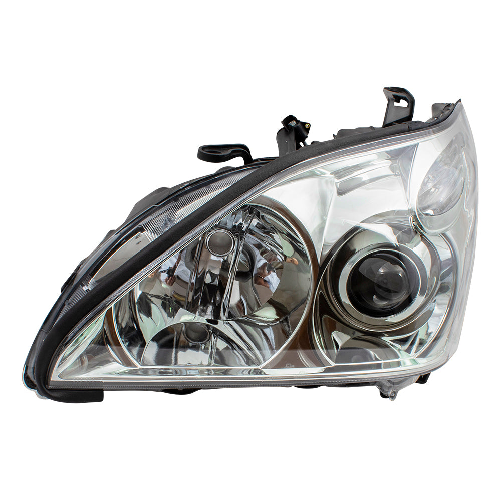 Brock Replacement Driver and Passenger HID Headlights Headlamp Units Compatible with 2004-2006 RX330 SUV 8118548210 8114548210