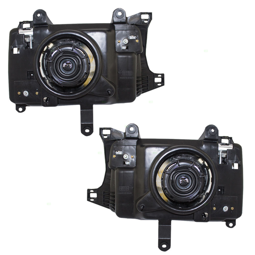 Brock Replacement Driver and Passenger Headlights Headlamps Compatible with 1993-1998 T100 Pickup Truck 8115034010 8111034010