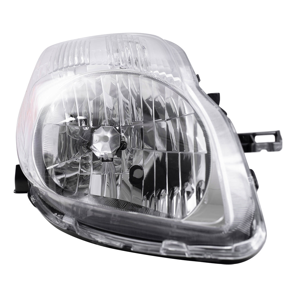 Brock Replacement Driver and Passenger Headlights Headlamps Compatible with Yaris 81170-52B40 81130-52B50