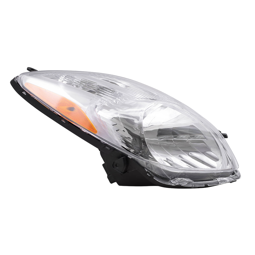Brock Replacement Driver and Passenger Headlights Headlamps Compatible with Yaris 81170-52B40 81130-52B50