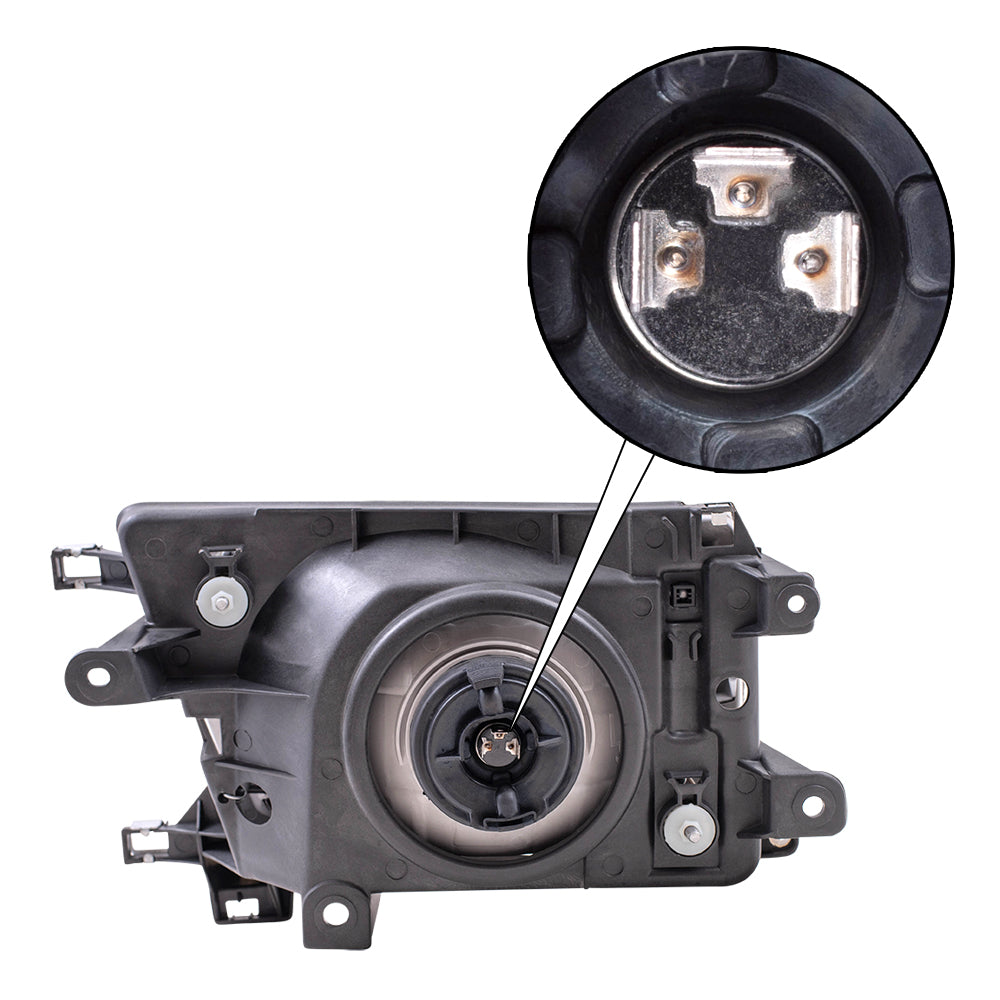 Brock Replacement Passengers Headlight Headlamp Compatible with 1999-2002 4Runner 8111035320