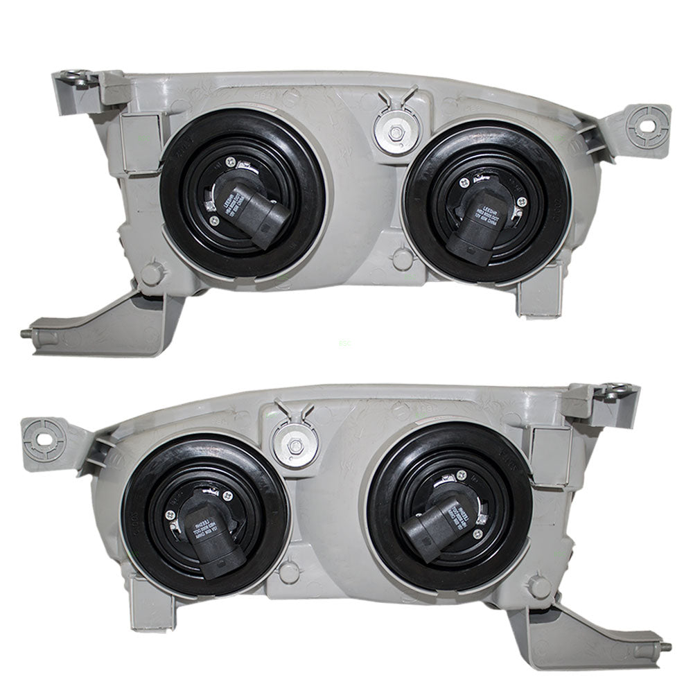Brock Replacement Driver and Passenger Headlights Headlamps Compatible with Corolla 81150-02100 81110-02110