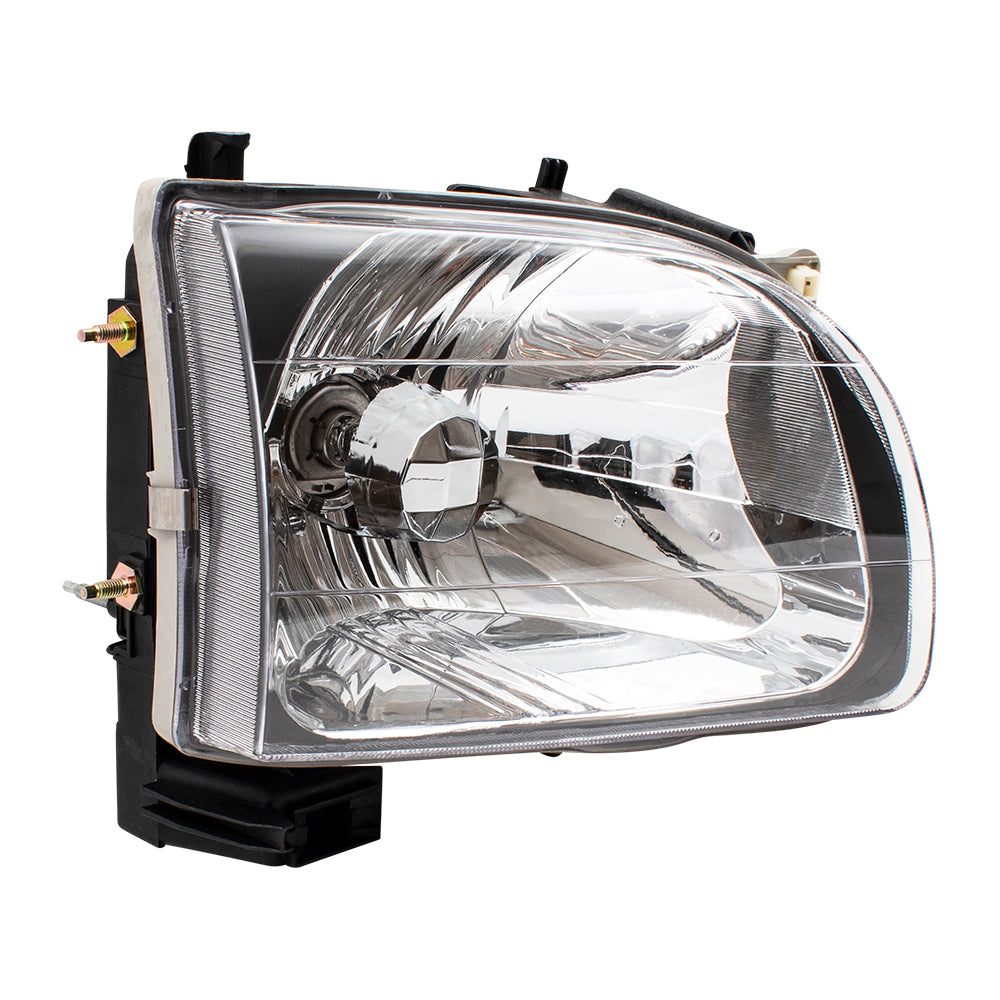 Brock Replacement Pair Set Halogen Headlights Headlamps Compatible with 01-04 Tacoma Pickup Truck 81150-04110 81110-04110