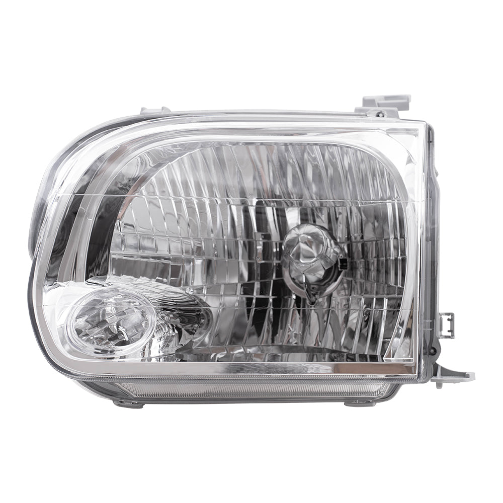 Brock Replacement Driver Side Halogen Headlight Assembly Compatible with 2005-2007 Sequoia & 2005-2006 Tundra Double Cab