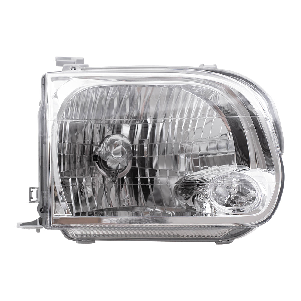 Brock Replacement Passenger Side Halogen Headlight Assembly Compatible with 2005-2007 Sequoia & 2005-2006 Tundra Double Cab