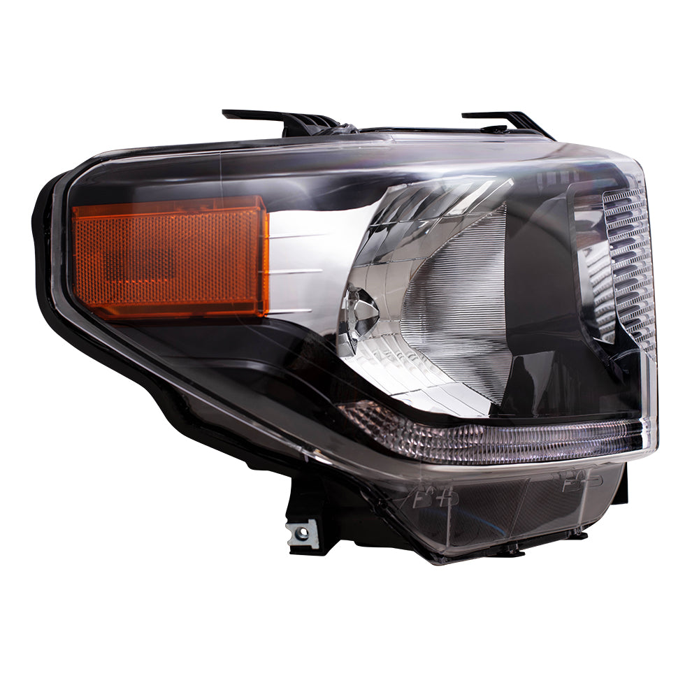 Brock Replacement Set Halogen Headlights Compatible with 2018 2019 2020 Tundra