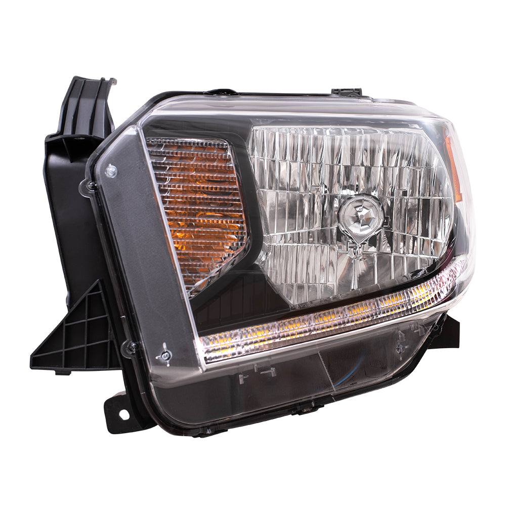 Brock Replacement Driver Halogen Headlight Compatible with 2018 2019 2020 Tundra