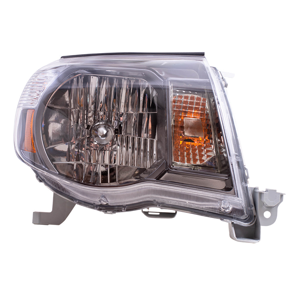 Fits Toyota Tacoma Truck 05-11 Passengers Headlight Black Chrome Bezel Assembly