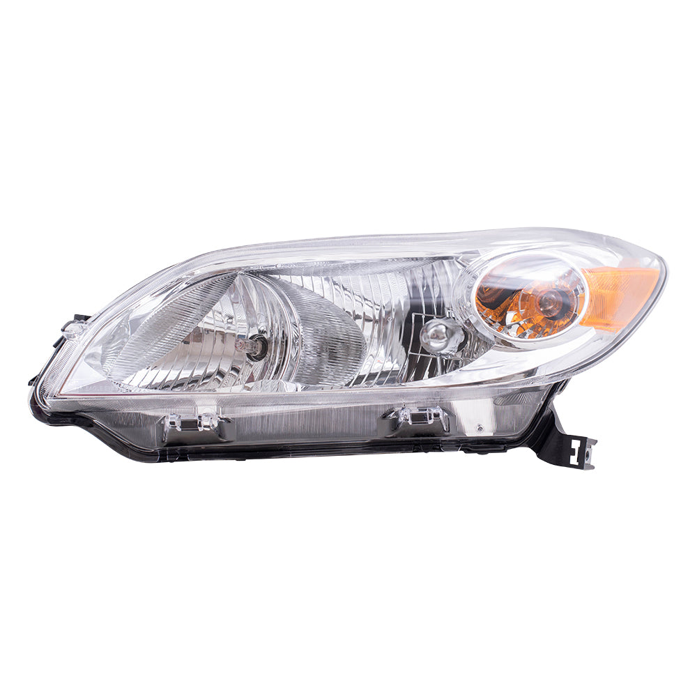 Brock Replacement Driver and Passenger Headlights Headlamps Compatible with Matrix 81150-02650 81110-02650