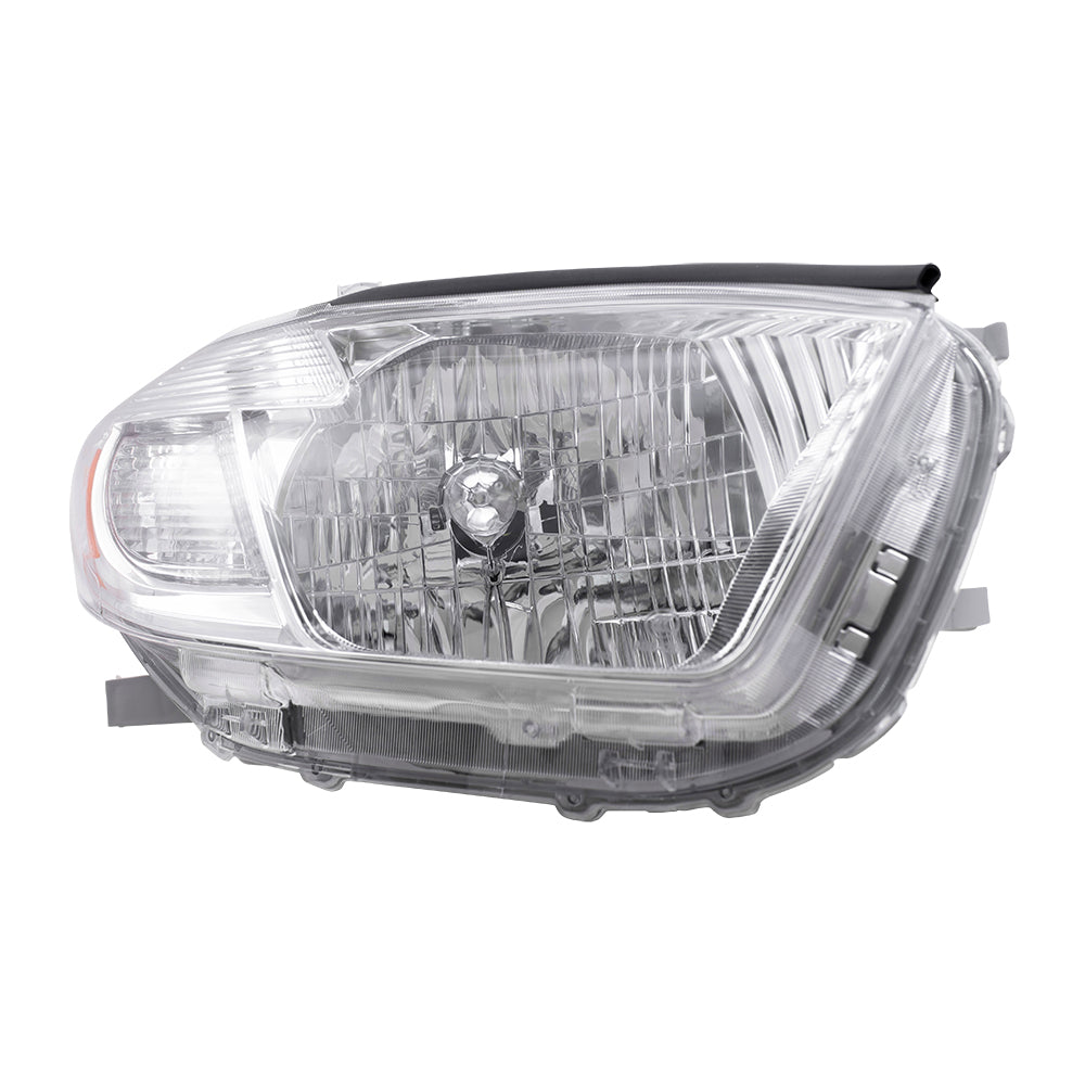 Fits Toyota Highlander 08-10 Passengers Headlamp Headlight Unit - Clear Lens