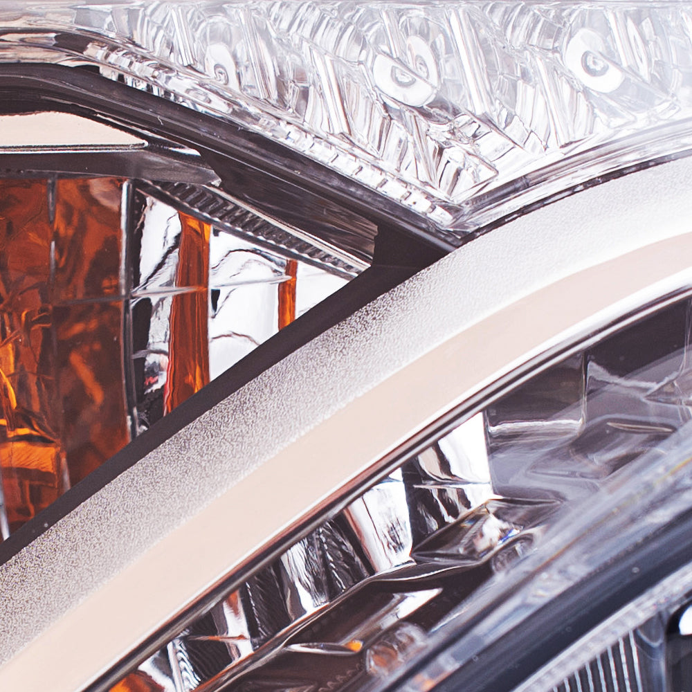 Brock Aftermarket Replacement Driver Left Passenger Right Halogen Combination Headlight Assembly CAPA Certified W/O Black Bezel Compatible with 2016-2018 Toyota RAV4 North America Built