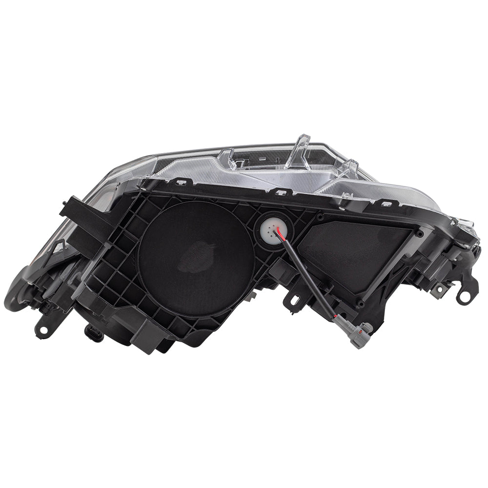 Brock Aftermarket Replacement Passenger Right Halogen Combination Headlight Assembly With Black Bezel Compatible With 2016-2018 Toyota RAV4
