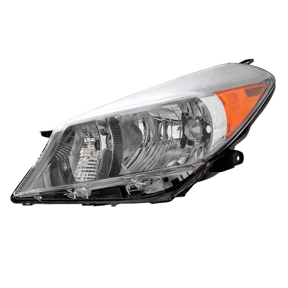 Brock Replacement Headlight Headlamp w/Smoked Trim Driver Compatible with 2012-2014 Yaris Hatchback 8117052E20 81170-52E20