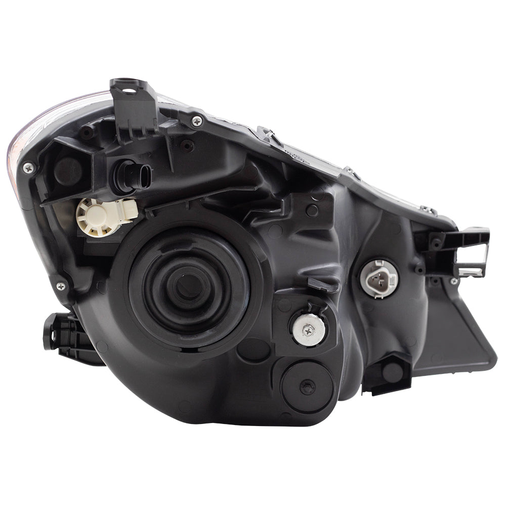 Brock Replacement Headlight Headlamp w/Smoked Trim Driver Compatible with 2012-2014 Yaris Hatchback 8117052E20 81170-52E20