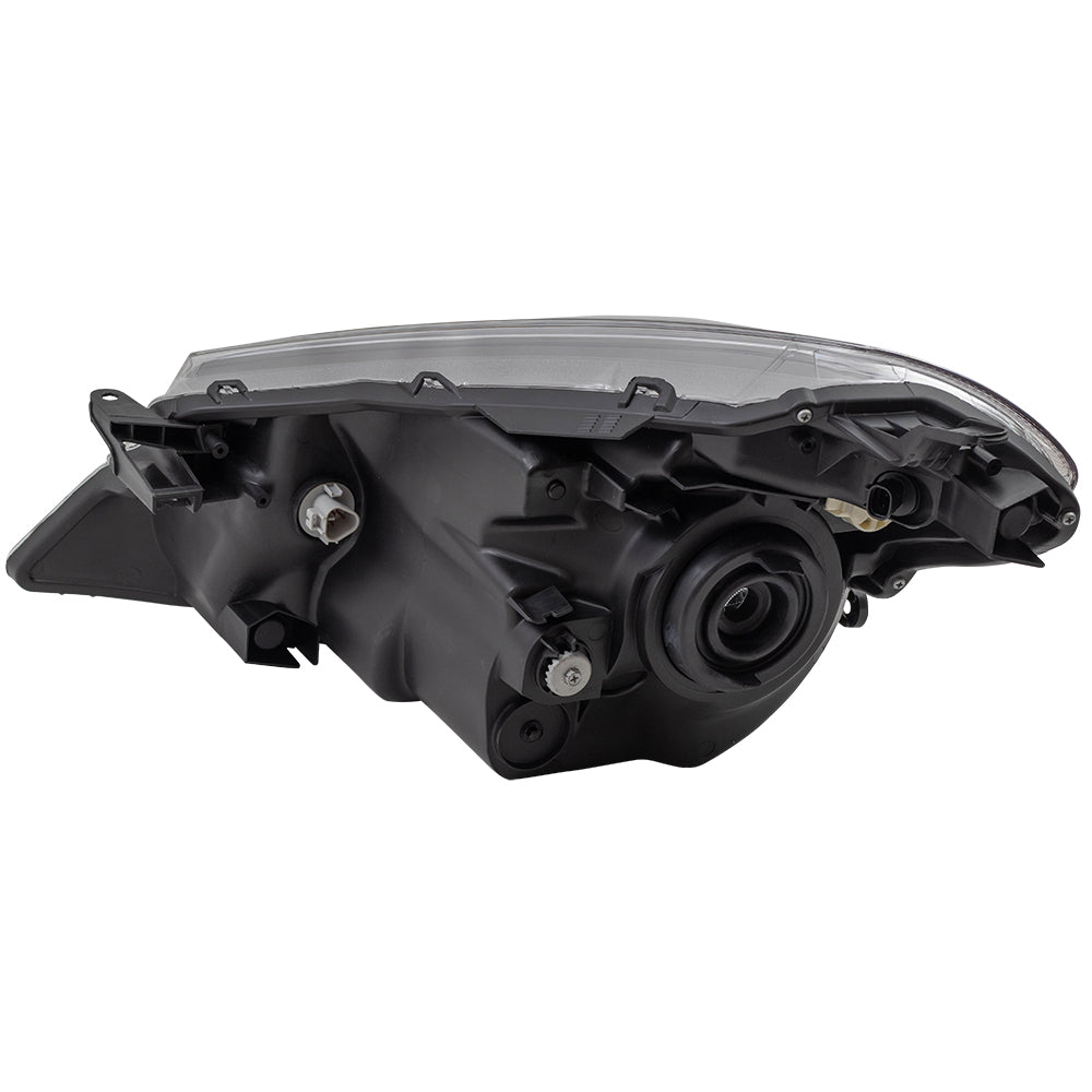 Brock Replacement Headlight Headlamp w/ Smoked Trim Passenger Compatible with 2012-2014 Yaris Hatchback 81130-52E20 8113052E20