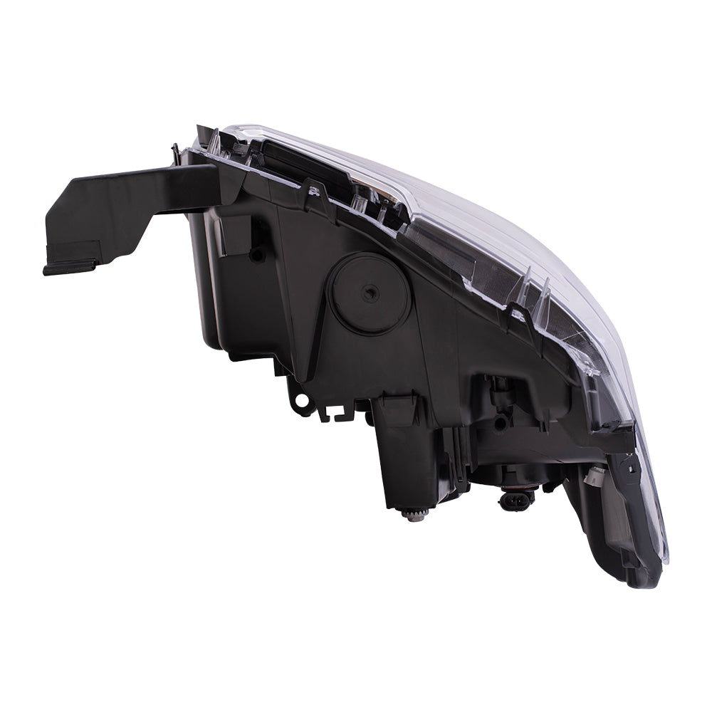 Brock Aftermarket Replacement Driver Left Passenger Right Halogen Combination Headlight Assembly Without LED Daytime Running Light Set Compatible With 2016-2017 Toyota Tacoma Without Fog Lights