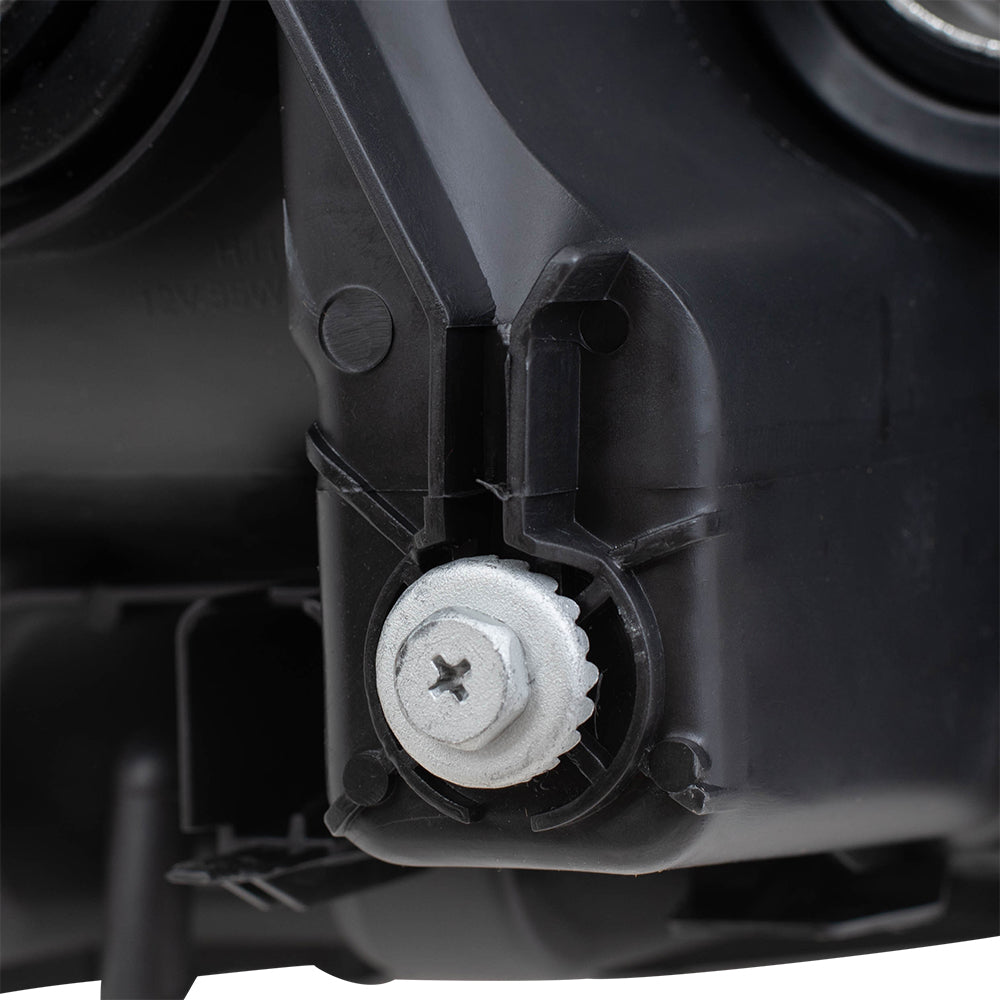 Brock Aftermarket Replacement Driver Left Passenger Right Halogen Combination Headlight Assembly Without LED Daytime Running Light Set Compatible With 2016-2017 Toyota Tacoma Without Fog Lights