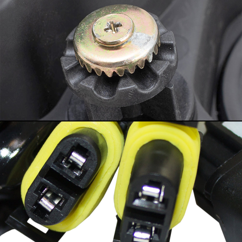 Brock Aftermarket Replacement Part Driver & Passenger Side Headlights w/LED Daytime Running Lights & Fog Lights Kit W/Bezels-Wiring-Switch Set Compatible with 2015-2017 Toyota Sienna EXCEPT SE