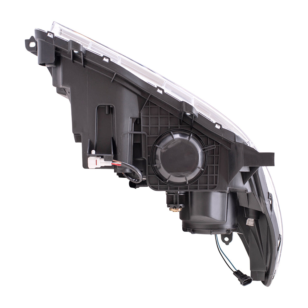 Halogen Combination Headlight Assembly With Chrome Bezel-LED Daytime Running Light Driver Side Left For 2015-2020 Toyota Sienna