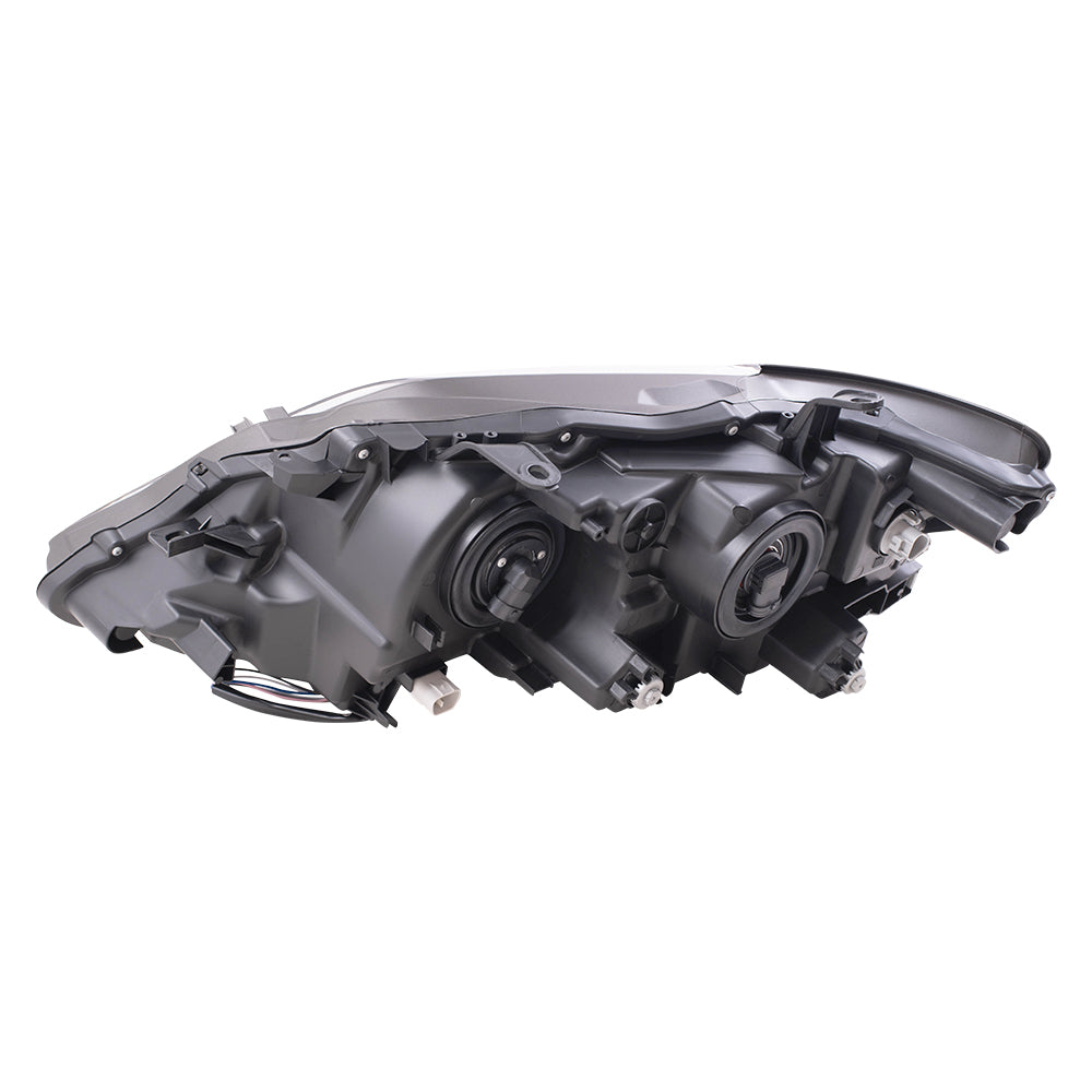 Brock Replacement Passenger Side Halogen Combination Headlight Assembly Compatible with 13-15 RX 350 Built in Canada