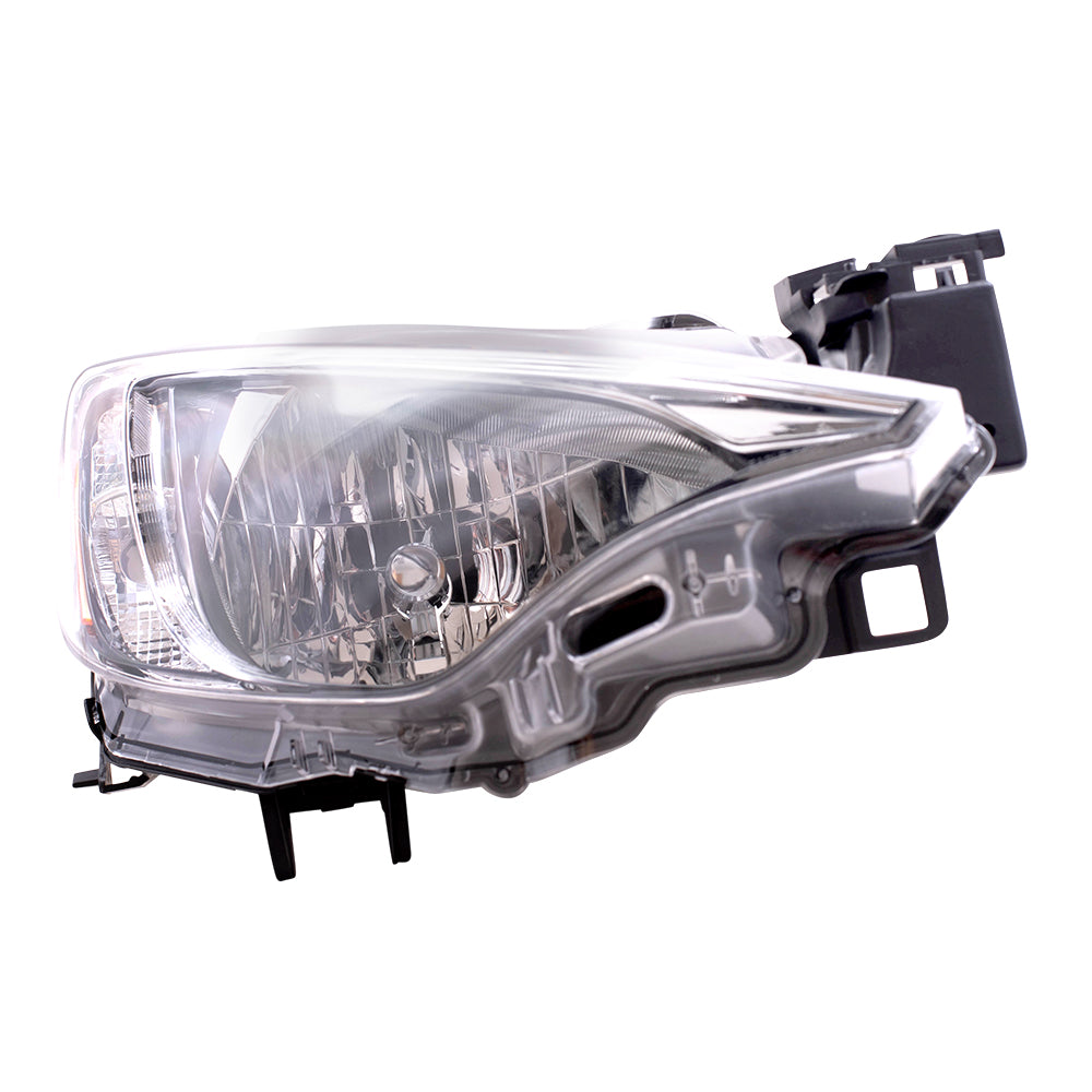 Brock Replacement Driver and Passenger Side Halogen Combination Headlight Assemblies Compatible with 16-18 Yaris iA