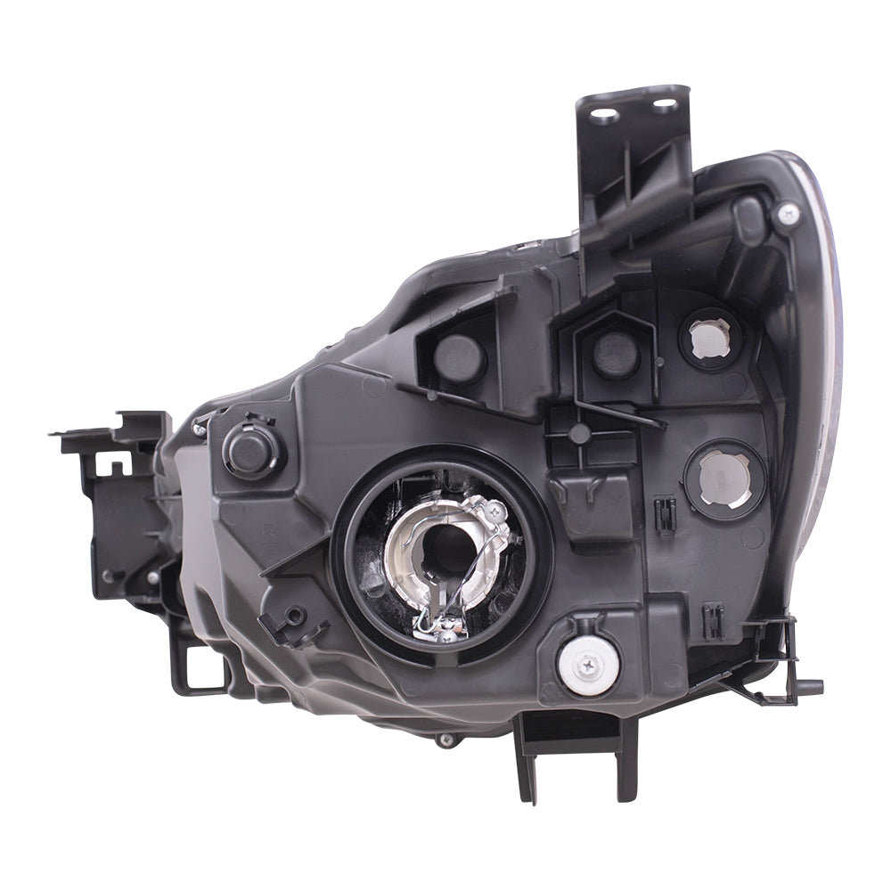 Brock Replacement Driver and Passenger Side Halogen Combination Headlight Assemblies Compatible with 16-18 Yaris iA