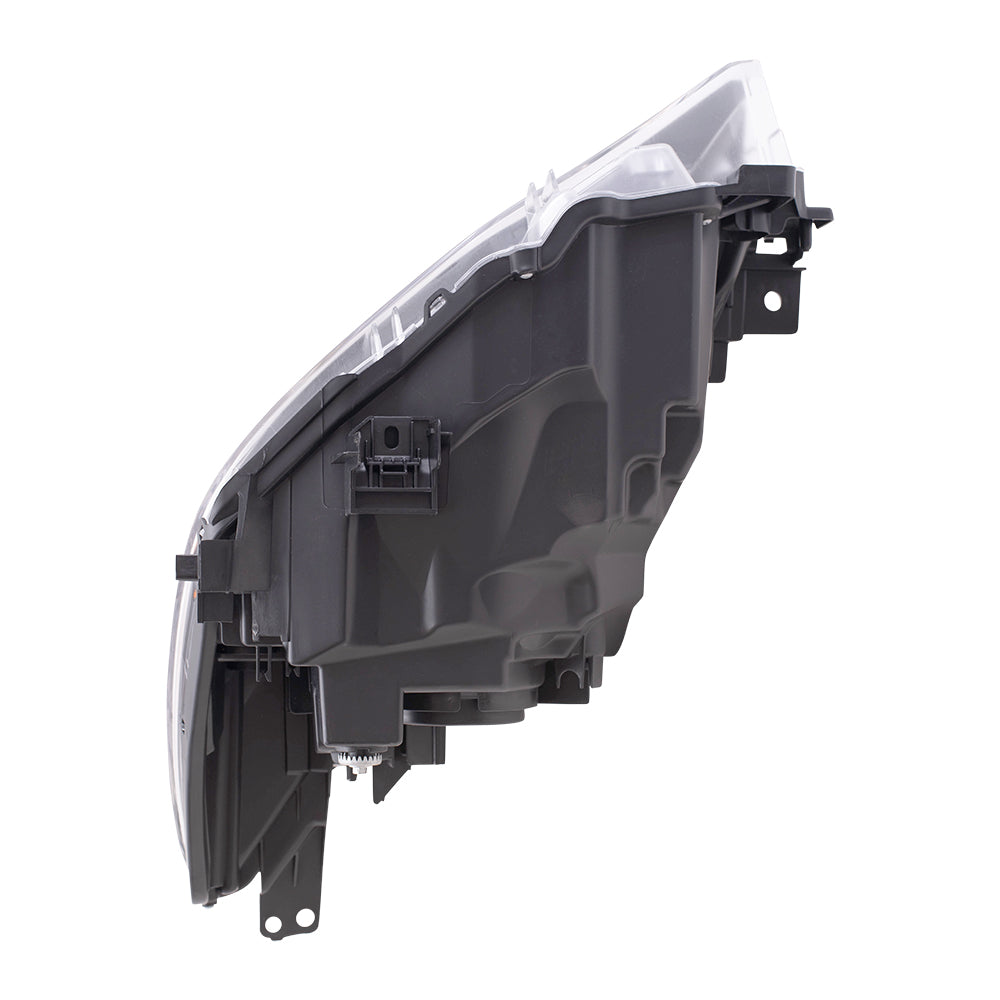 Brock Replacement Driver and Passenger Side Halogen Combination Headlight Assemblies Compatible with 16-18 Yaris iA