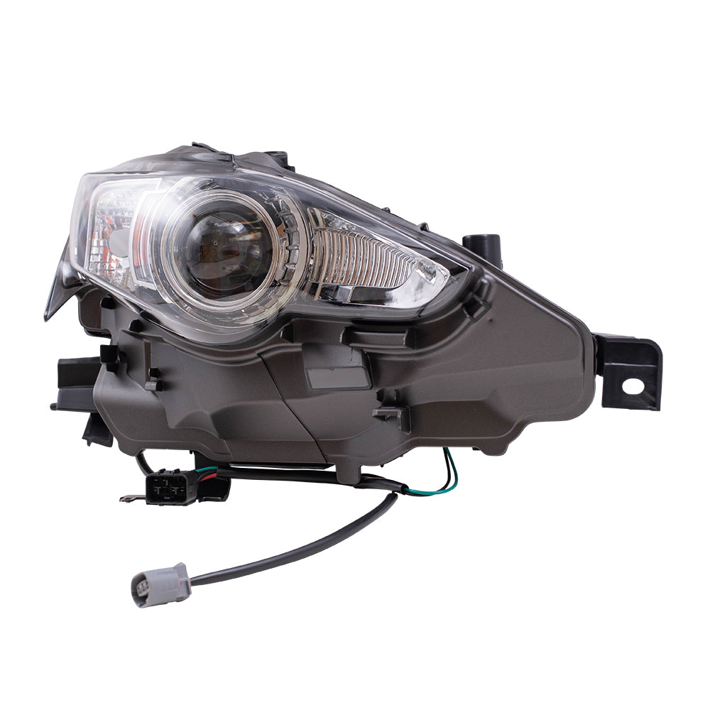 Brock Replacement Driver and Passenger Side HID Combination Headlight Assembly Without HID Kit Set Compatible with 2014-2016 is