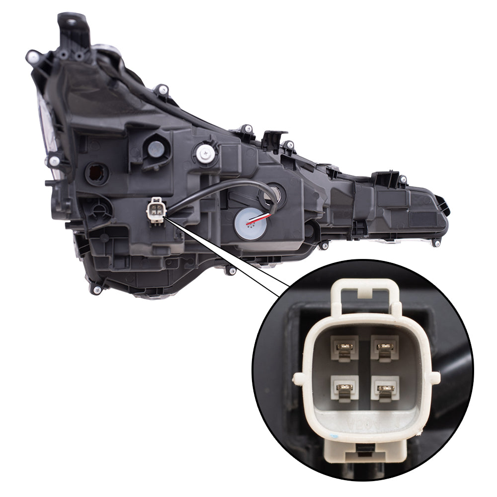 Brock Replacement Driver Side LED Combination Headlight Unit Compatible with 2020-2021 Corolla L/LE