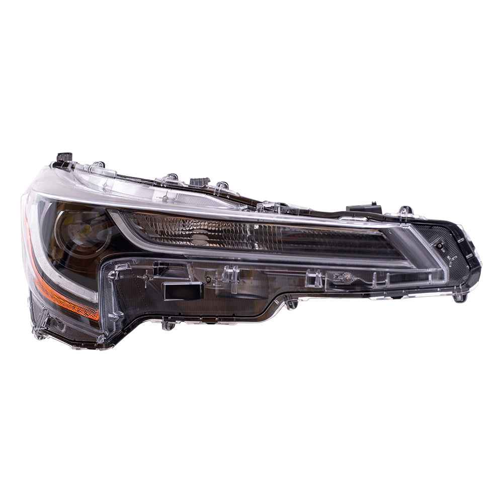 Brock Replacement Passenger Side LED Combination Headlight Unit Compatible with 2020-2021 Corolla L/LE