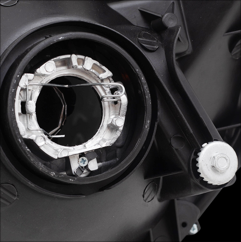 Brock Replacement Performance Pair Headlights Driver and Passenger Headlamps Set w/ Black Bezels Compatible with 2005-2011 Tacoma Pickup Truck