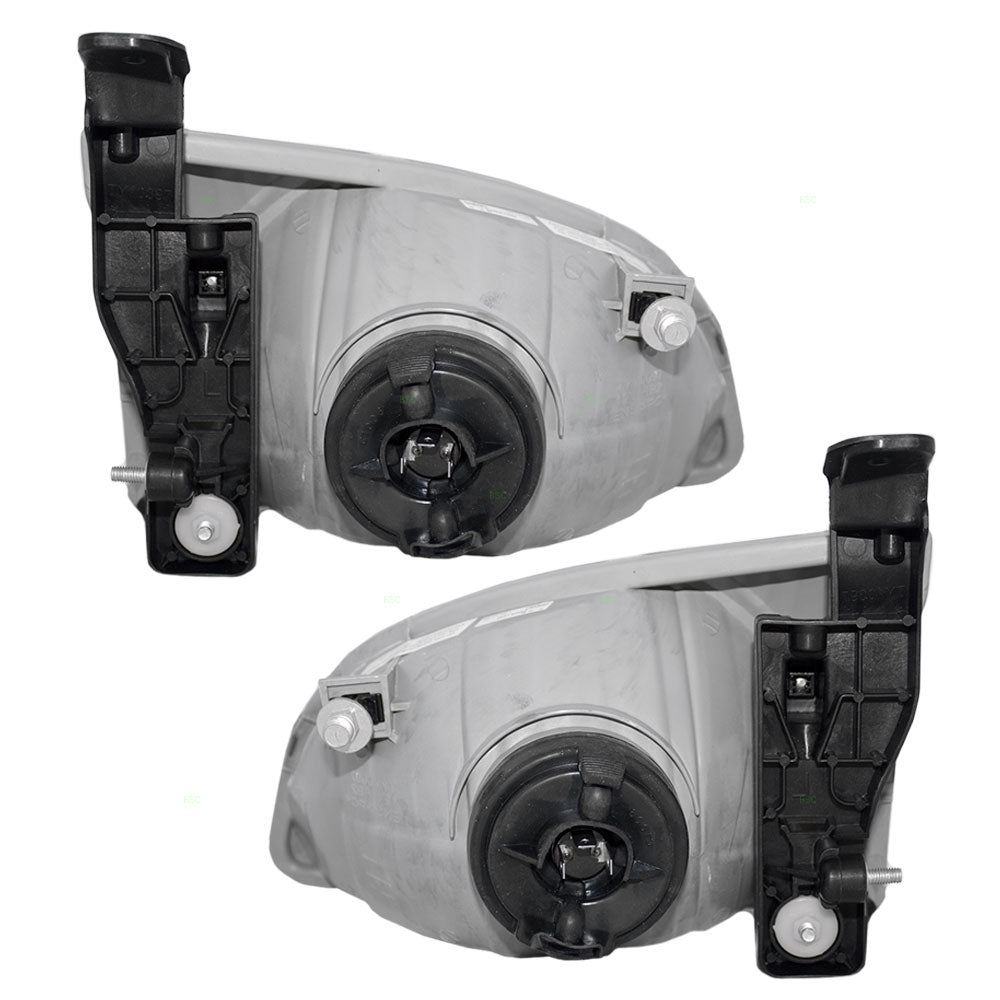 Brock Replacement Driver and Passenger Headlights Headlamps Compatible with 2001-2003 Sienna 81150-08020 81110-08020