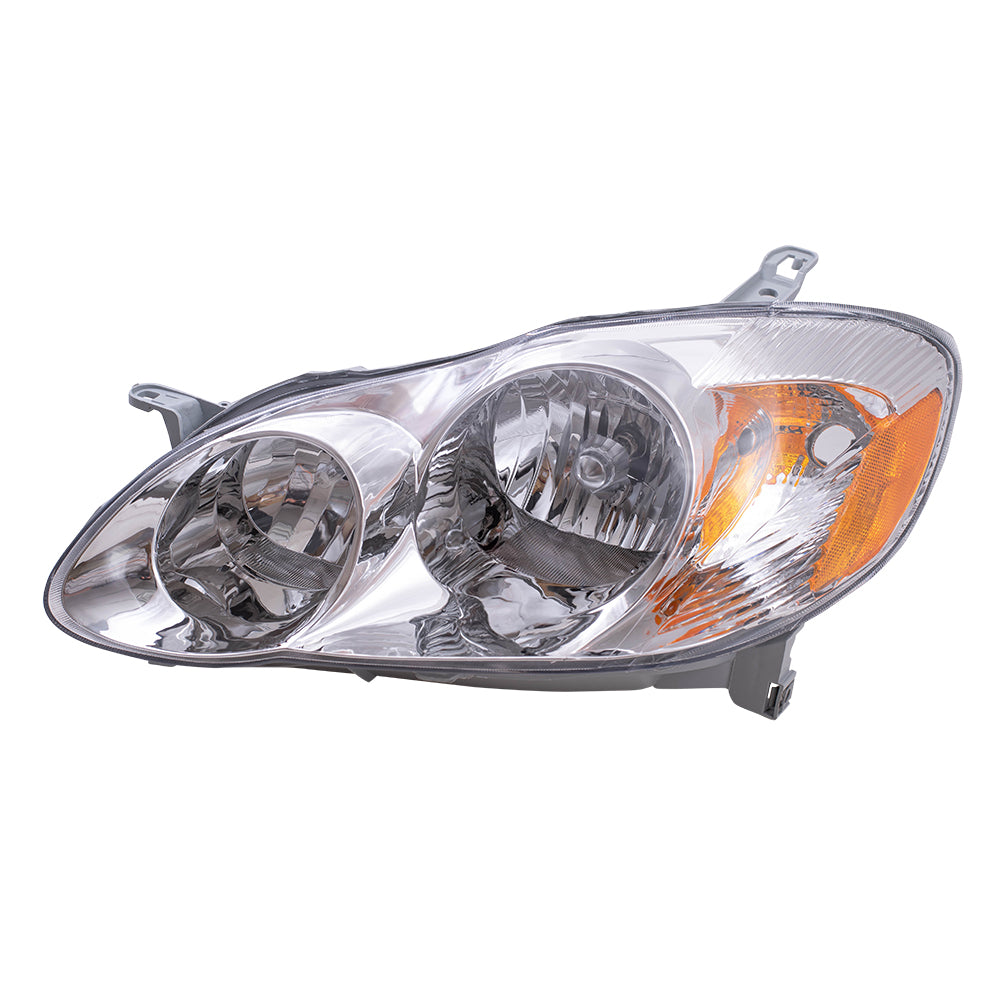 Fits Toyota Corolla CE/LE 03 04 Drivers Headlamp w/ Housing Headlight Assembly