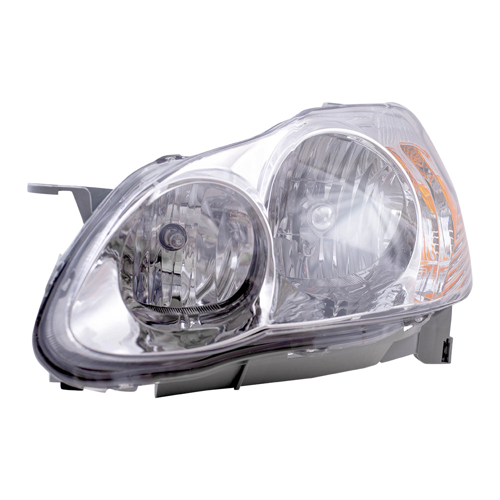 Fits Toyota Corolla CE/LE 03 04 Drivers Headlamp w/ Housing Headlight Assembly
