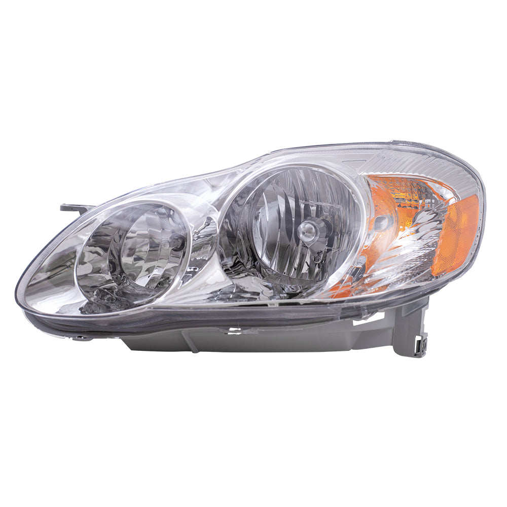 Fits Toyota Corolla CE/LE 03 04 Drivers Headlamp w/ Housing Headlight Assembly