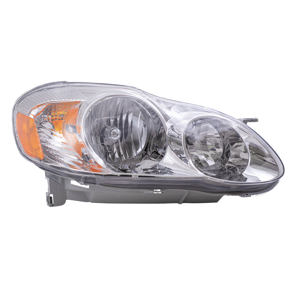 Brock Replacement Passengers Headlight Headlamp Compatible with Corolla 81110-02190